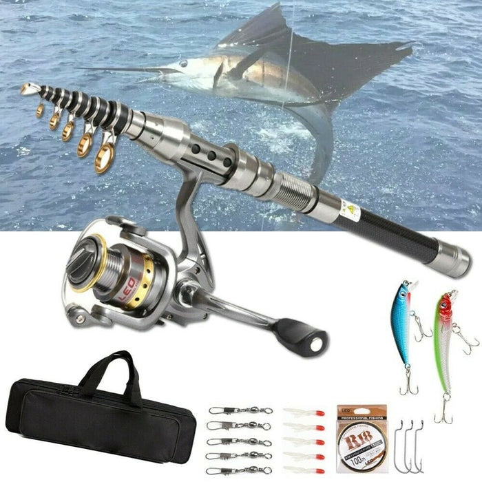 ReelTrail Compact - Telescopic Fishing Rod and Reel Combo Kit