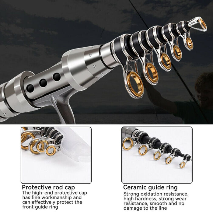 ReelTrail Compact - Telescopic Fishing Rod and Reel Combo Kit