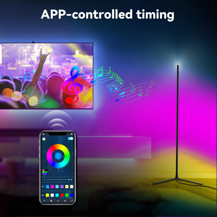 RhythmRay - RGB Corner Floor Lamp