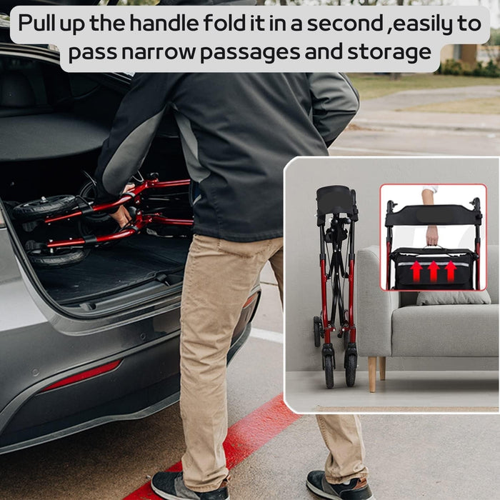 WalkWell - Lightweight Rollator Walker for Seniors