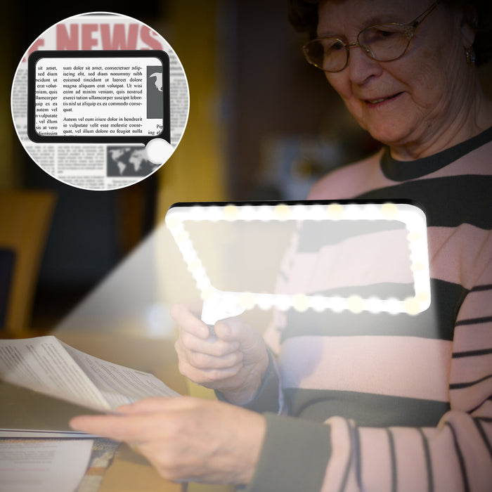 EasyRead - Full Page Magnifying Glass with Light