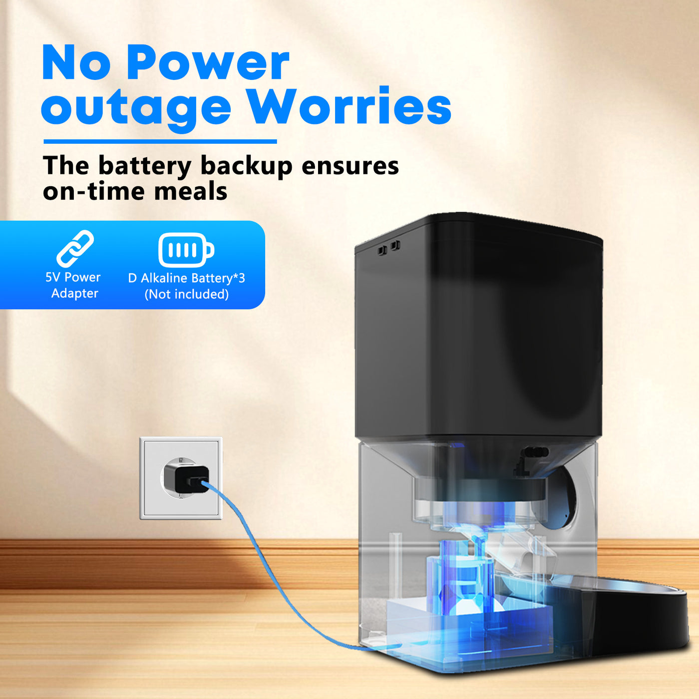 Automatic Cat Feeder | Smart Pet Food Dispenser | WiFi App Control | 4L ...