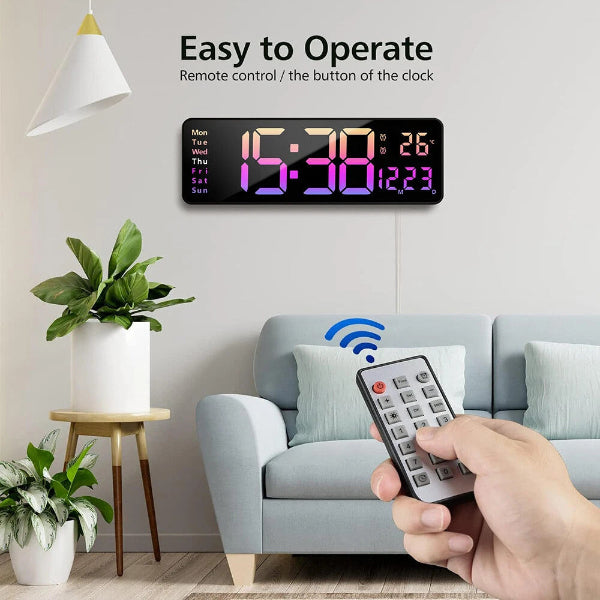 HomeBright - LED Digital Wall Clock