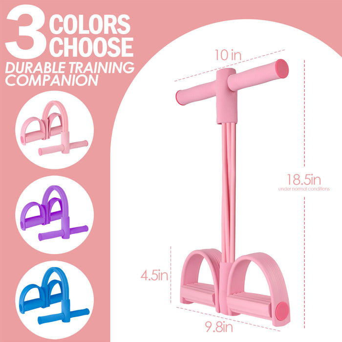 PureStretchX - 4 Tube Pedal Resistance Band