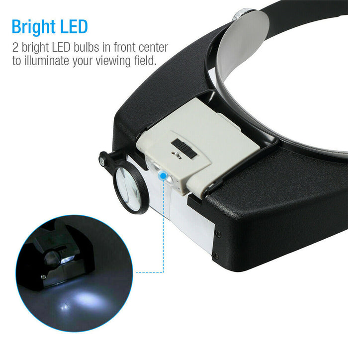 CraftSight  - Headband Magnifier with LED Light