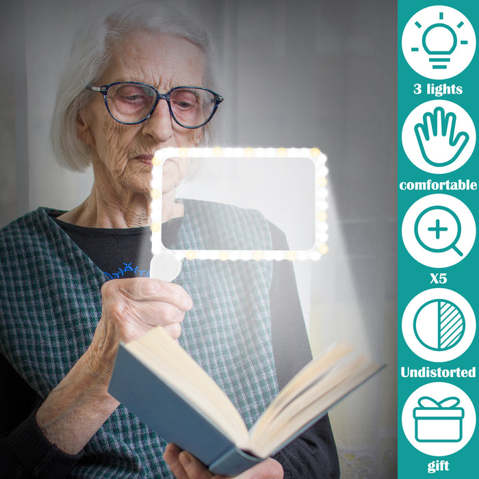 EasyRead - Full Page Magnifying Glass with Light