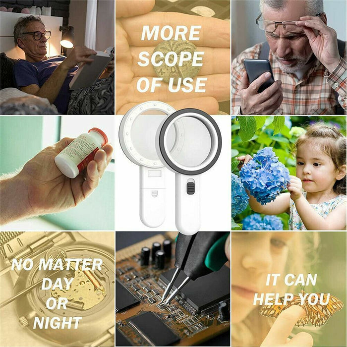 Visuala – 30X Magnifying Glass with Light