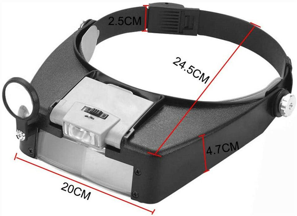 CraftSight  - Headband Magnifier with LED Light