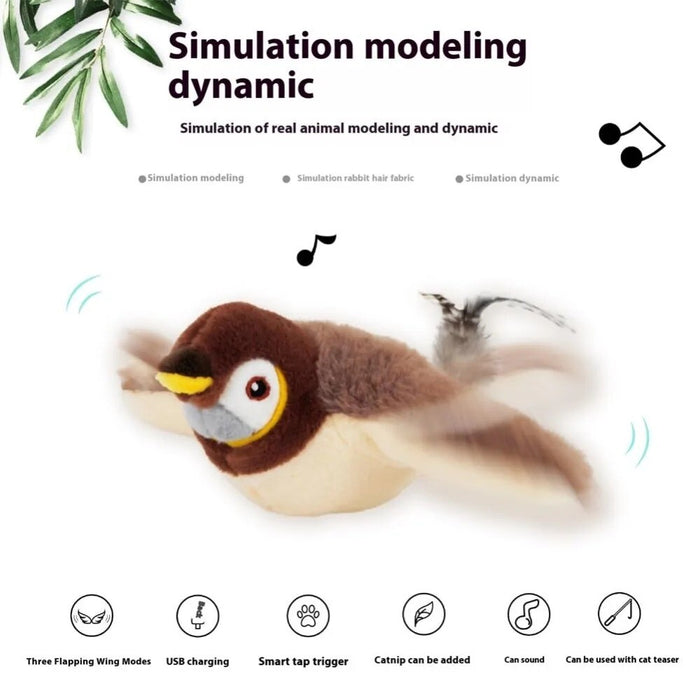 FlutterPals - Interactive Cat Bird Toy