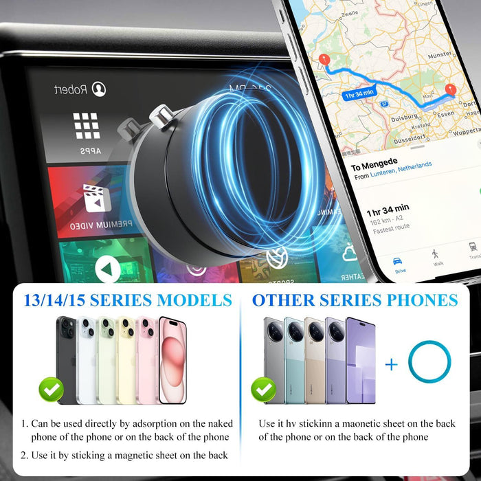 SecureMount X - Magnetic Car Phone Holder