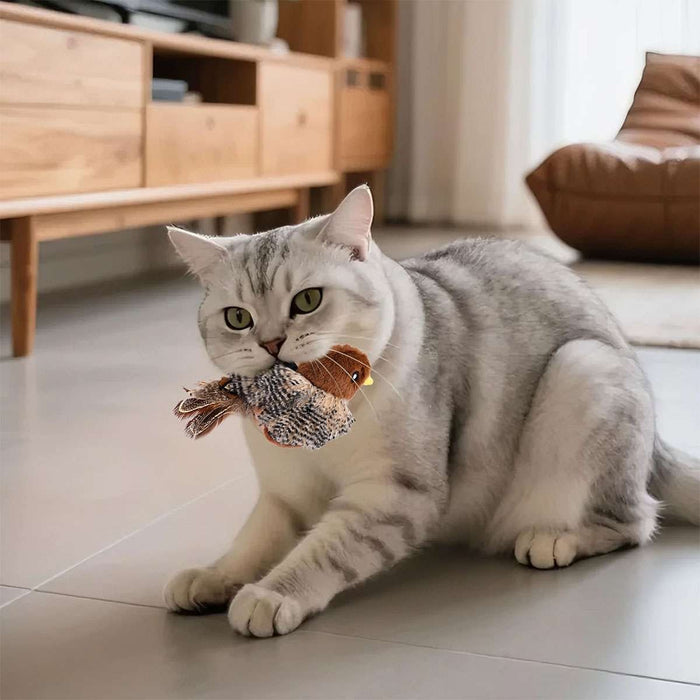 FelineFlap - Interactive Chirping Bird Cat Toy