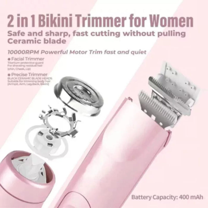 Smoothelle – 2 in 1 Dual Head Electric Shaver for Women