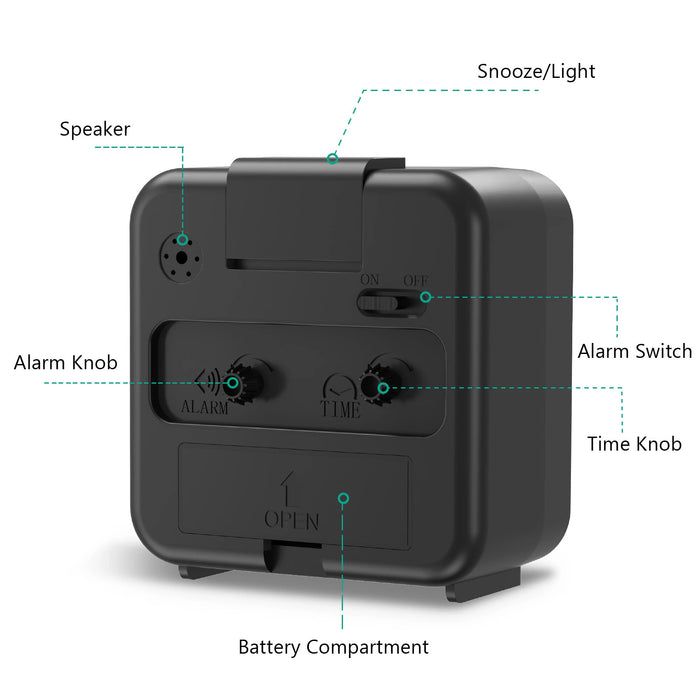 SoftRise - Silent Analog Alarm Clock