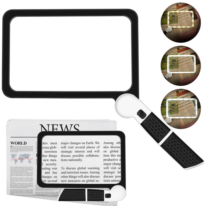 EasyRead - Full Page Magnifying Glass with Light