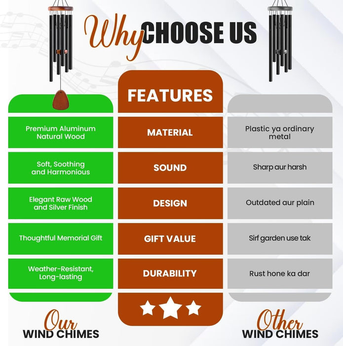 WhisperTone - Large Outdoor Wind Chimes