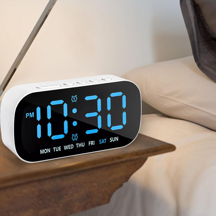 EchoTime - Digital Alarm Clock with Dual Alarm