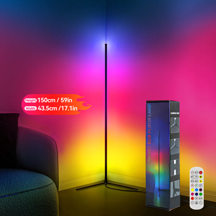 RhythmRay - RGB Corner Floor Lamp