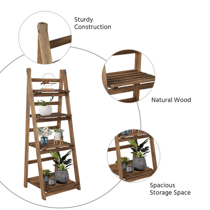 BloomCraft - Wooden Plant Stand