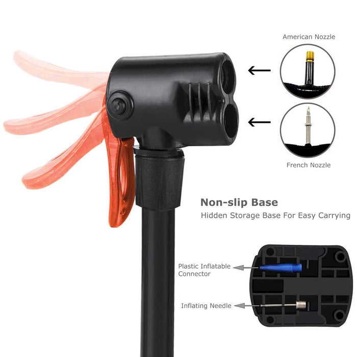 PeakPump - Portable Bike Pump with Pressure Gauge