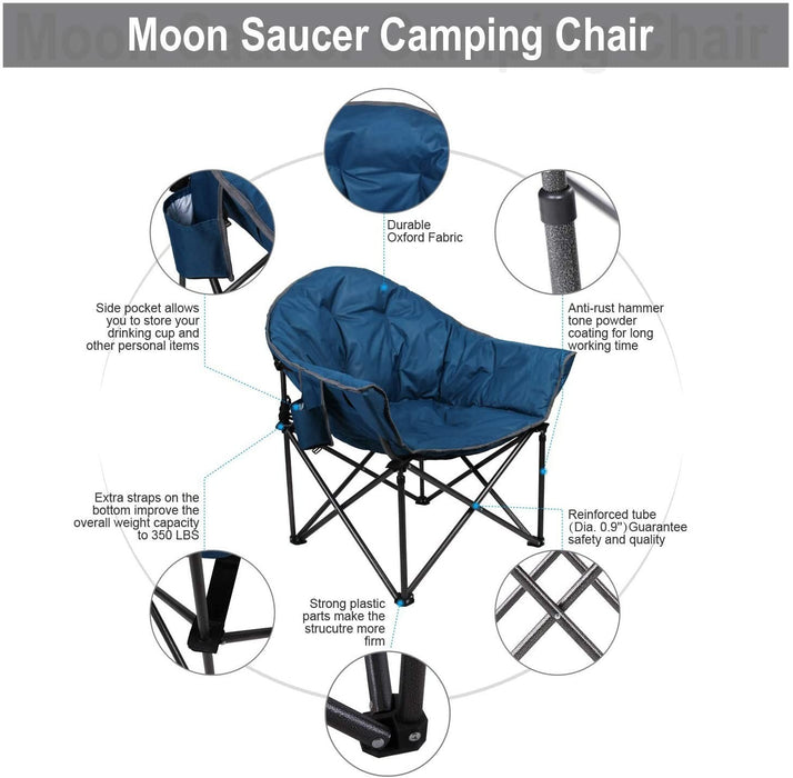 CozyOrbit - Oversized Camping Moon Chair