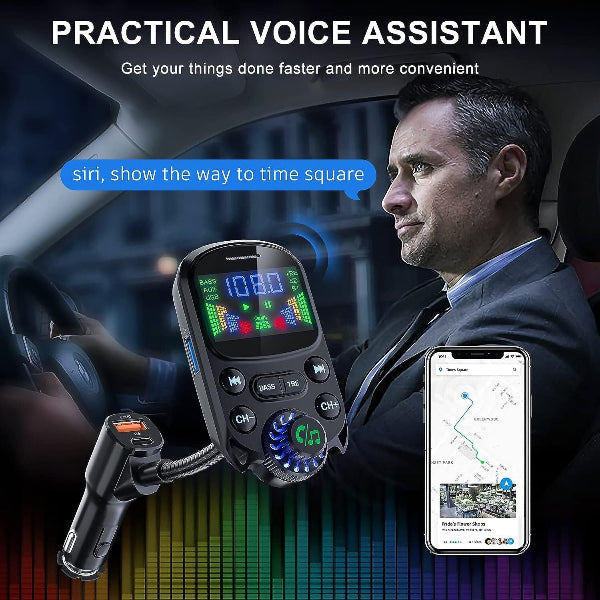 TuneBeam - Bluetooth FM Transmitter for Car