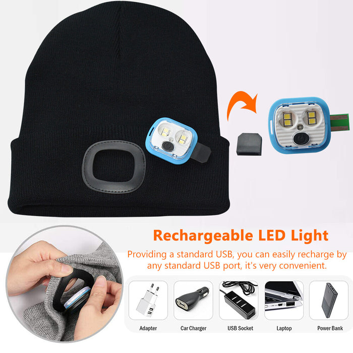 GlowTop - LED Beanie Hat