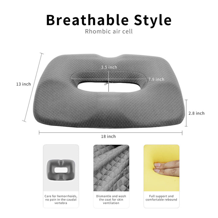 SitSmart - Memory Foam Tailbone Cushion