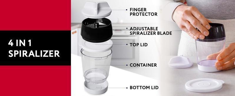 ZoodleMate - Handheld Vegetable Spiralizer