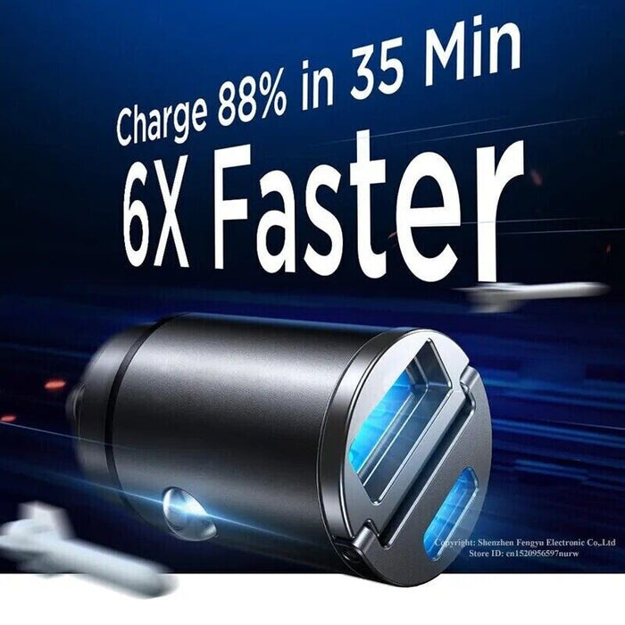 VoltEdge MiniBoost - USB Fast Car Charger