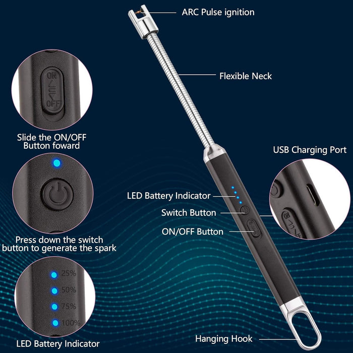 BluArc - Windproof Electric Arc Lighter
