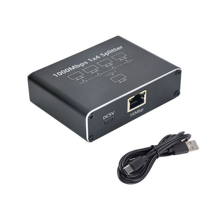 QuadWave - Gigabit Ethernet Splitter 1 to 4
