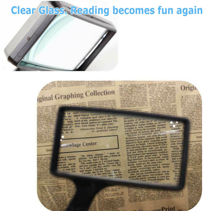 VisionMax - 5X Handheld Magnifying Glass with Large Lens