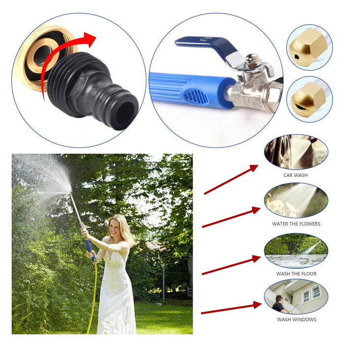 HydroBoost - High-Pressure Water Wand for Garden Hoses