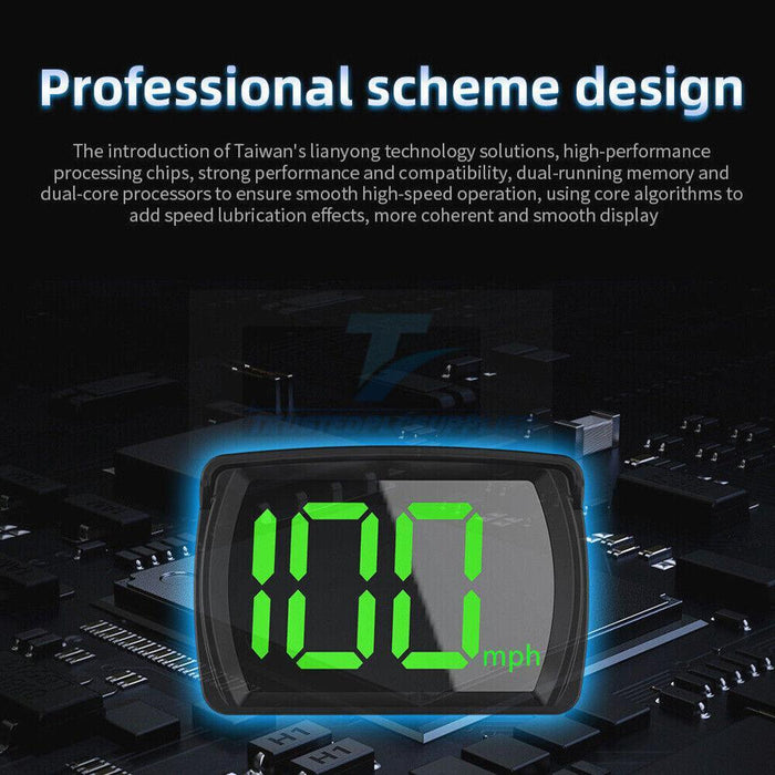 Real Speedometers GPS Digital Speedometer | Universal Car & Bike HUD | Real-Time MPH ...