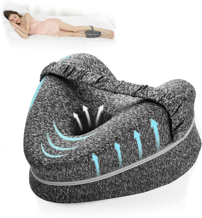 Mirella - Ergonomic Memory Foam Knee Pillow for Side Sleepers
