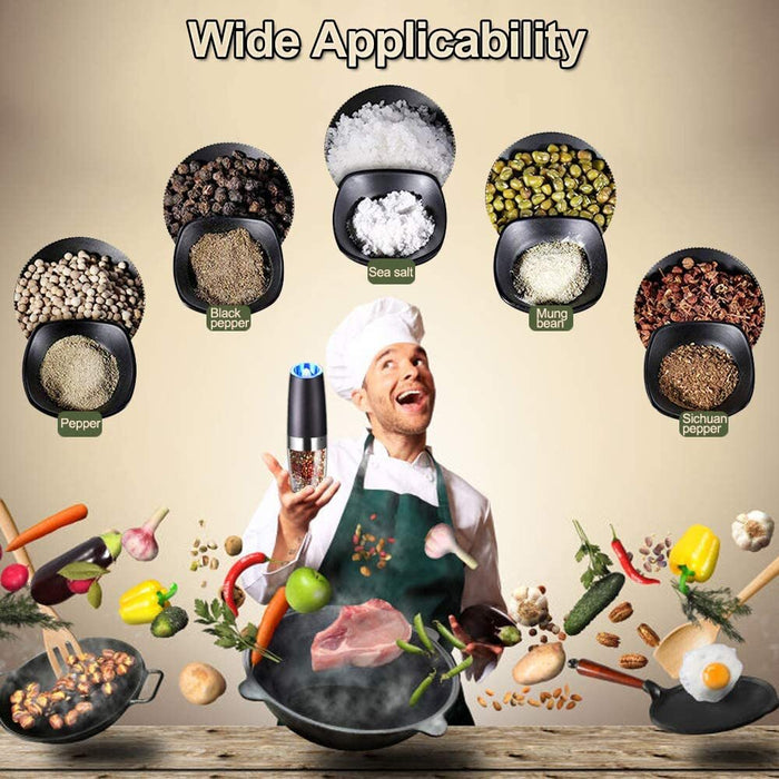 AutoSpice - Electric Salt and Pepper Grinder Set