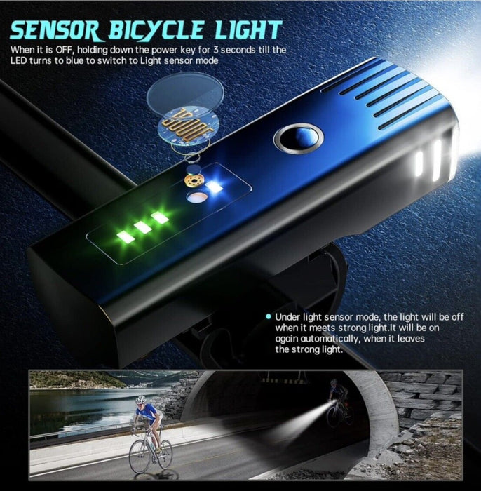 NightRide Pro Light Set - Front & Rear Bike Lights