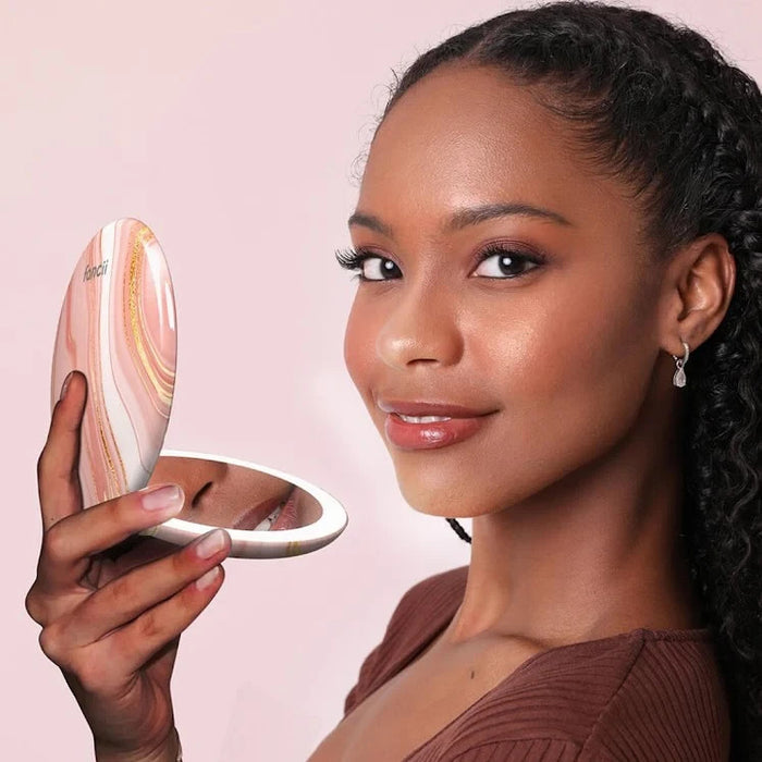 Glowelle - Portable Lighted Makeup Mirror