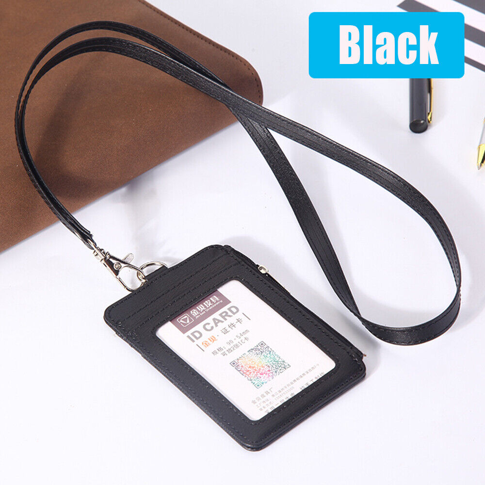 Premium PU Leather ID Card Holder