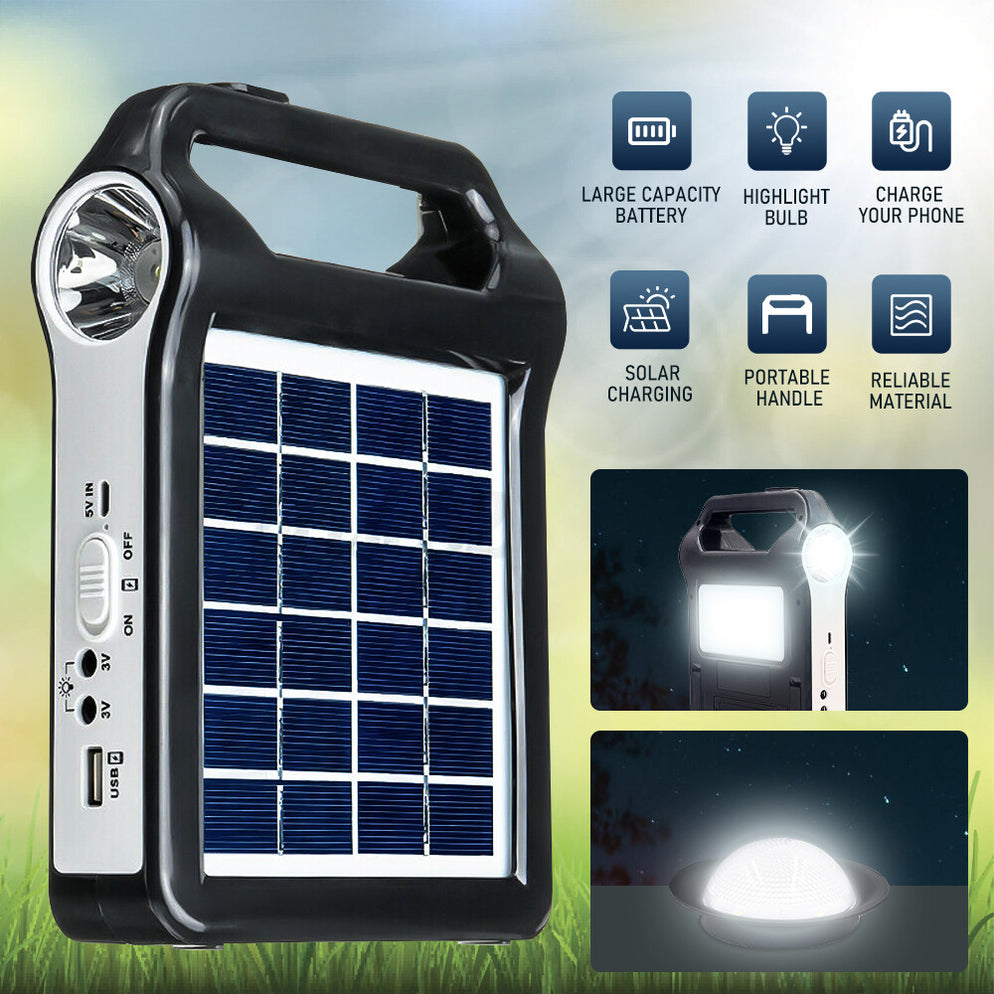 Portable Solar LED Light | USB Rechargeable Lantern | Solar Charging ...