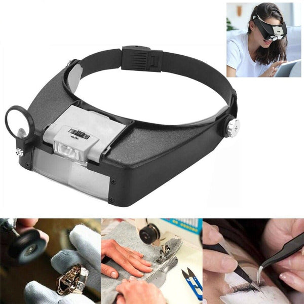CraftSight  - Headband Magnifier with LED Light