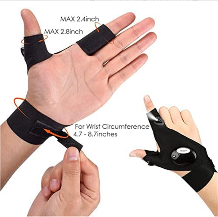 FingerFlare - LED Finger Flashlight Gloves