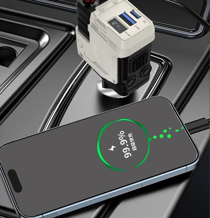 CableGlide - 4-in-1 Retractable Car Charger