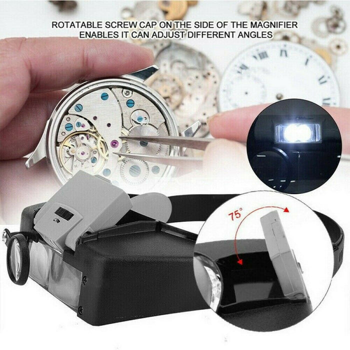 CraftSight  - Headband Magnifier with LED Light