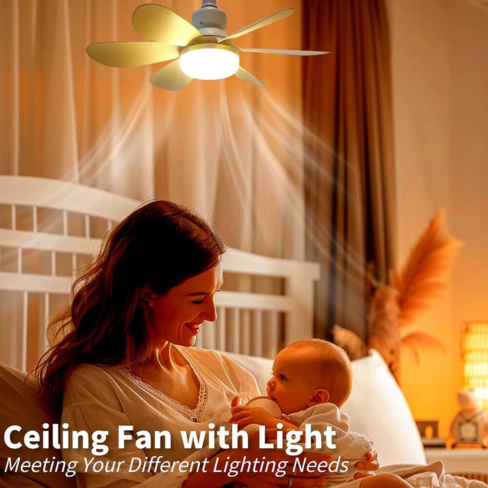 VentoLight - 2-in-1 Ceiling Fan Light with Remote Control