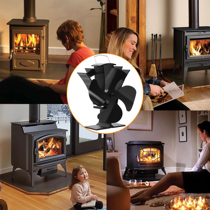 4 Blade Wood Stove Fan