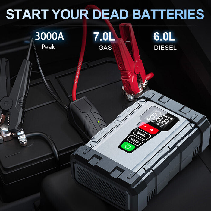 VoltX7 - Portable Car Jump Starter with Air Compressor