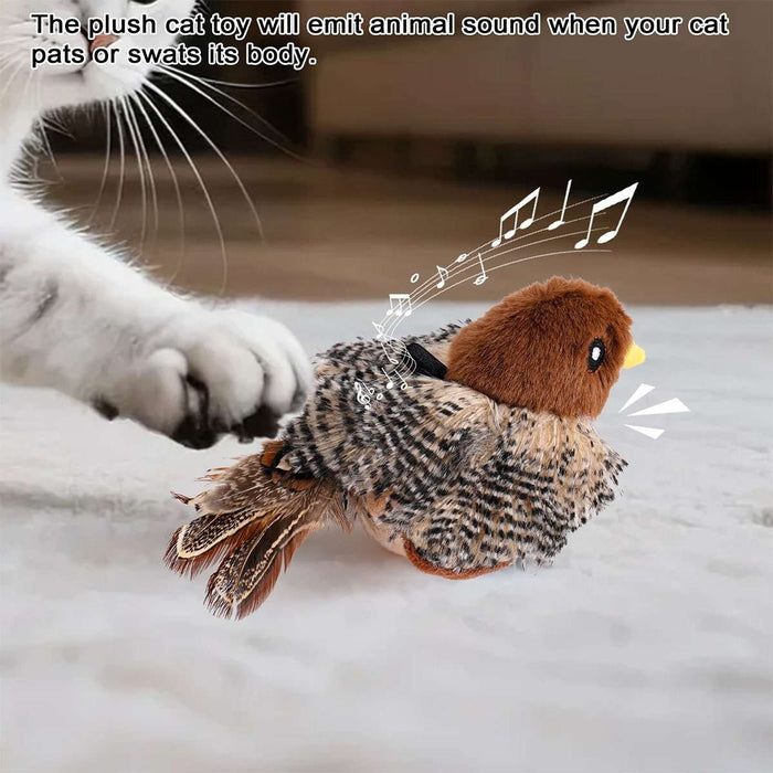 FelineFlap - Interactive Chirping Bird Cat Toy