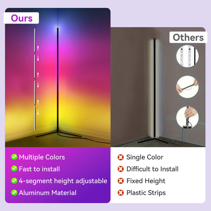 RhythmRay - RGB Corner Floor Lamp
