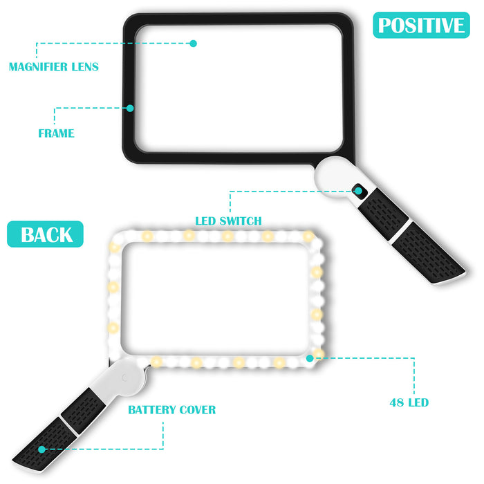 EasyRead - Full Page Magnifying Glass with Light